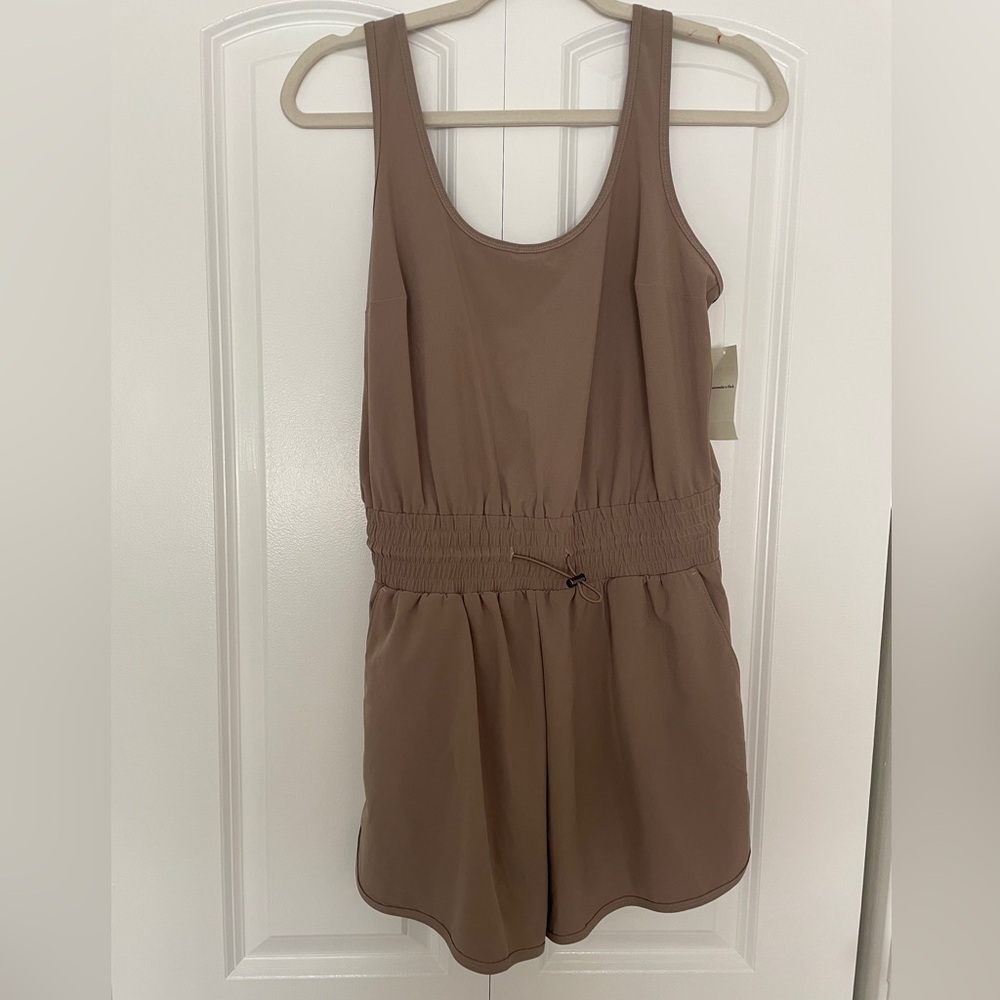 Abercrombie & Fitch Tan Jumpsuit